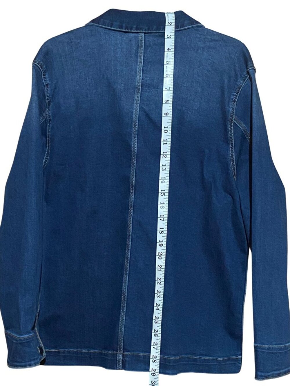 Well Worn Dark Wash Denim Jacket Size Large Jacket - Picture 3 of 6